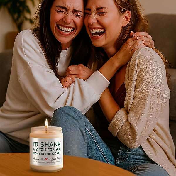 Best Friend Candle - Sister Candle - Funny Birthday Gifts for Women - Hand Poured in the USA - 9 oz - Bestie Gift - Cotton Wick, Cute Christmas Friendship Gifts Ideas, Valentines Day - Image 3