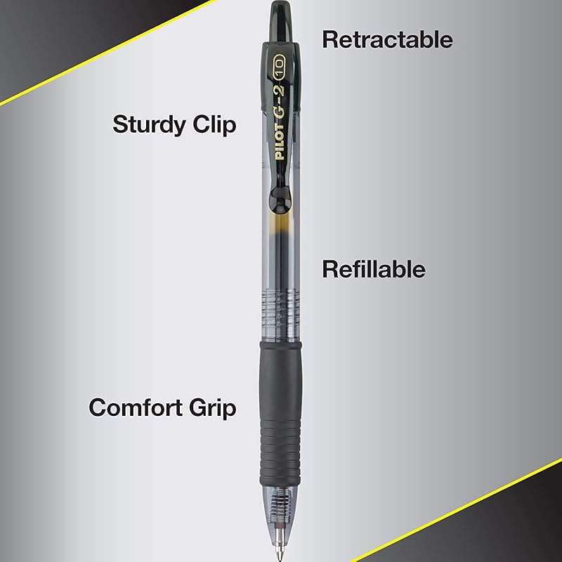 Pilot G2 Premium Gel Roller Pens, Bold Point, Gel Ink Pens, 1 mm, Pack of 8, Black, Blue - Ideal for School, Journaling & Office Writing - Image 5