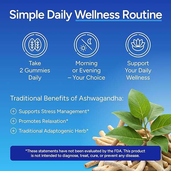 Sugar-Free Ashwagandha Gummies for Stress, Sleep & Mood Support - High-Potency 30:1 Ashwagandha Supplement Extract - Vegan Adaptogen Supplement for Women & Men, Natural Flavor, Plant-Based, 90 Gummy - Image 7