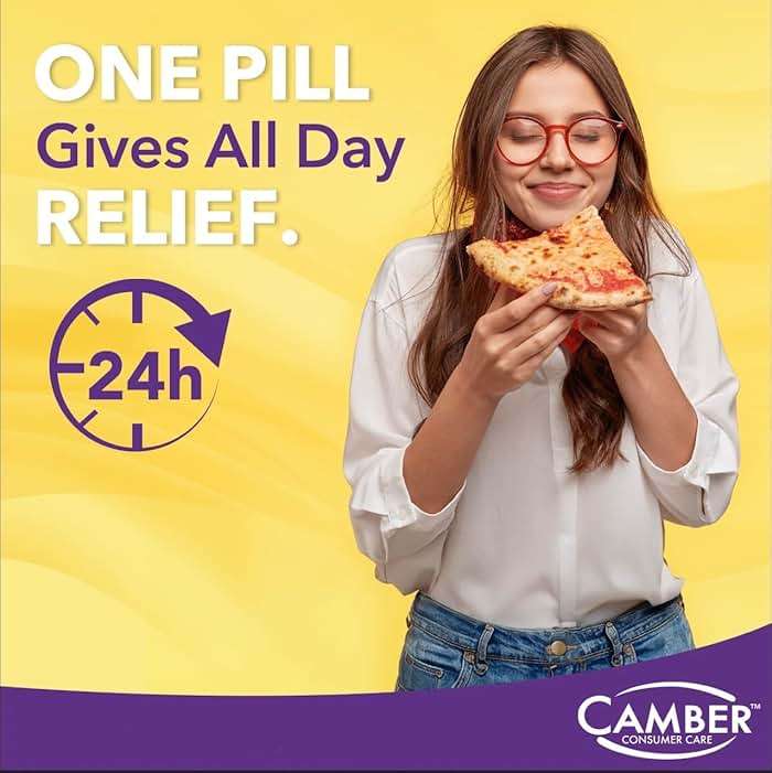 Camber Omeprazole 20mg Delayed-Release Tablets, Heartburn and Acid Reducer Reflux Medicine (42 Count) - Image 3