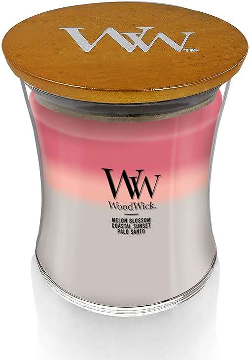 WoodWick Shoreline Trilogy Gifts for Women and Men, 9.7 oz Medium Hourglass Trilogy Candle with Crackling Wick - Image 3