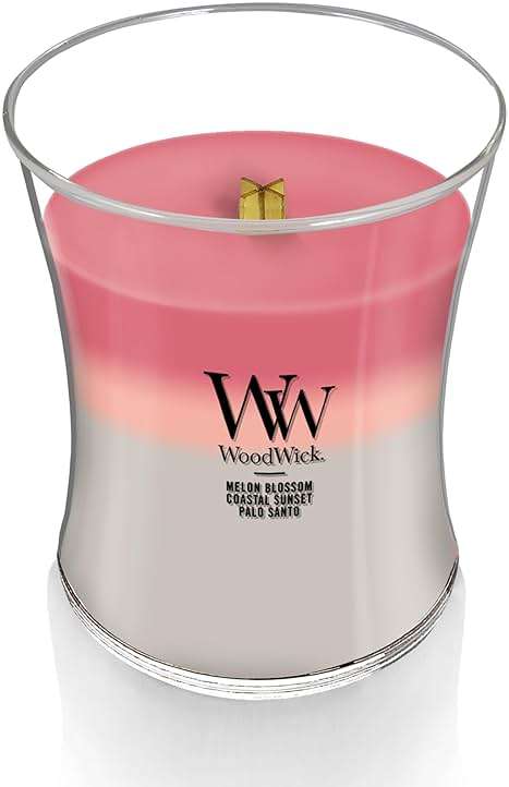 WoodWick Shoreline Trilogy Gifts for Women and Men, 9.7 oz Medium Hourglass Trilogy Candle with Crackling Wick - Image 4