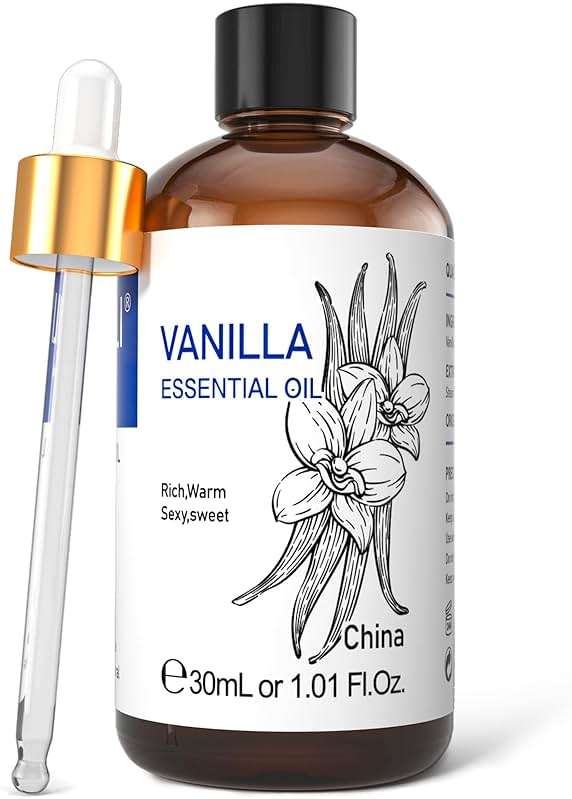 HIQILI Vanilla Essential Oil - 1 Fl Oz / 30ML | Beginner-Friendly for Making Perfume Candle Soap, Diffuser, Body, Skin, Lotion - Image 1