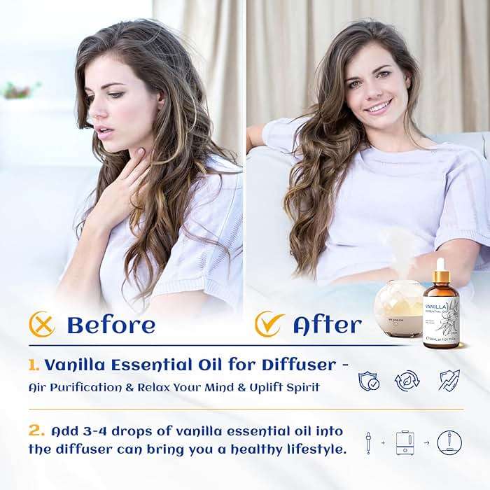 HIQILI Vanilla Essential Oil - 1 Fl Oz / 30ML | Beginner-Friendly for Making Perfume Candle Soap, Diffuser, Body, Skin, Lotion - Image 2