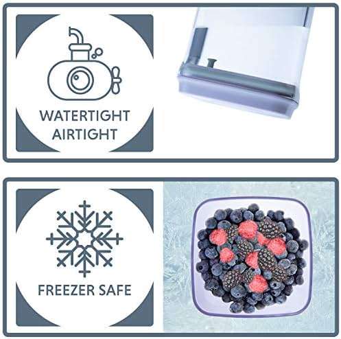 iChewie Bop Top | Airtight Meal Prep Containers with Lids | Food Storage Container Sets | Snack and Overnight Oats Fridge Organizer | Pantry and Kitchen Organization - Image 4