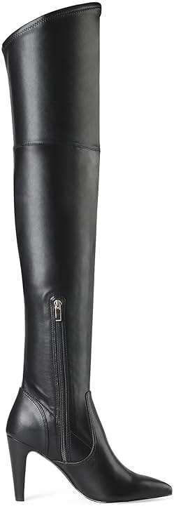 DREAM PAIRS Women's Thigh High Boots Over The Knee Heels Long Sexy Pointed Toe Boots - Image 3