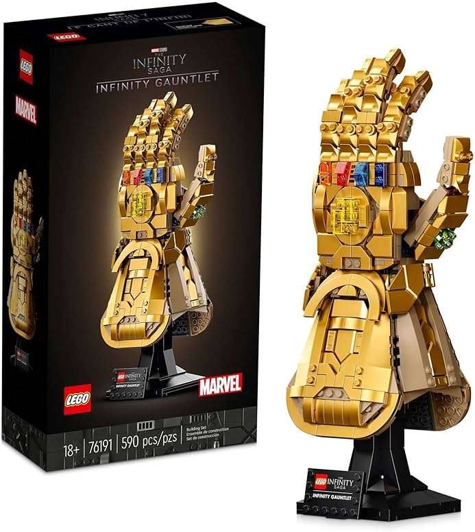 LEGO Marvel Infinity Gauntlet Set 76191 Collectible Thanos Glove with Infinity Stones, Building Set, Avengers Gift Idea for Adults and Teens, Model Kits for Decoration and Display - Image 1