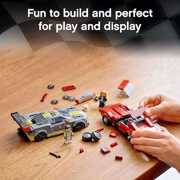 LEGO Speed Champions Chevrolet Corvette C8.R Race Car and 1969 Chevrolet Corvette 76903 Building Kit; New 2021 (512 Pieces) - Image 5