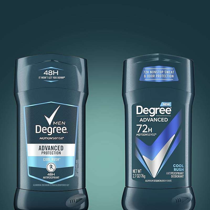 Degree Men Advanced Protection Antiperspirant Deodorant Cool Rush 4 count 72-Hour Sweat and Odor Protection Antiperspirant For Men With MotionSense Technology 2.7 oz - Image 12