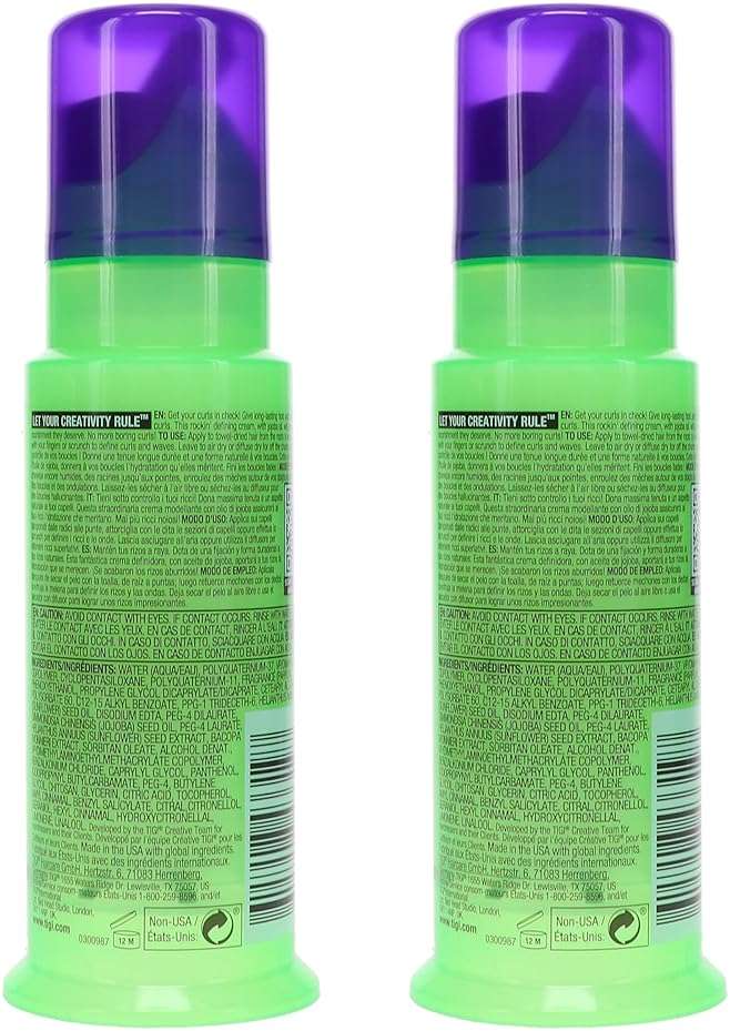 Bed Head by TIGI Curls Rock Amplifier Curly Hair Cream for Defined Curls 3.8 oz (Pack of 2) | for Defined Curls - Image 4