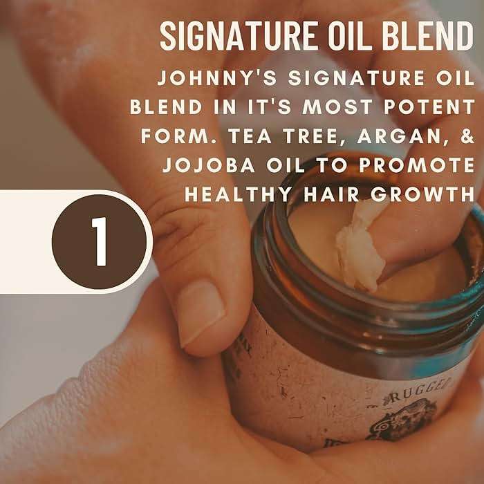 Johnny Slicks Oil Based Pomade | Organic Hair Styling for Men, Low to Medium Hold | Promotes Healthy Hair Growth & Helps Hydrate Dry Skin, (Original, 4 Ounce) Veteran Owned, USA Made. - Image 3