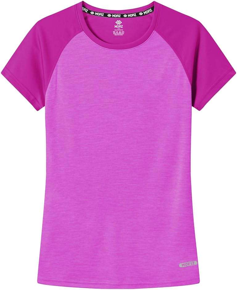 MoFiz Women's Short Sleeve UPF 50+ Sun Protection Sports T-Shirt Quick Dry Running Workout Athletic Tee Top - Image 5