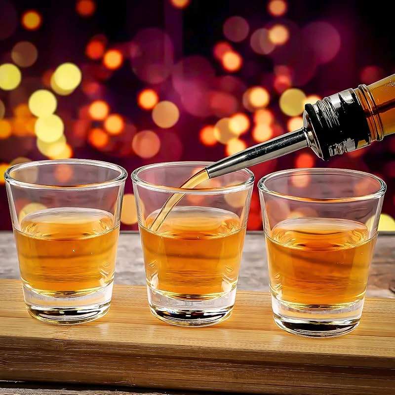 INFTYLE Shot Glasses Set of 24 Clear 1.7 oz/ 50 ml Shot Glass with Heavy Base Shot Glasses Bulk for Whiskey, Tequila, Vodka, Liqueur, Bars - Image 2