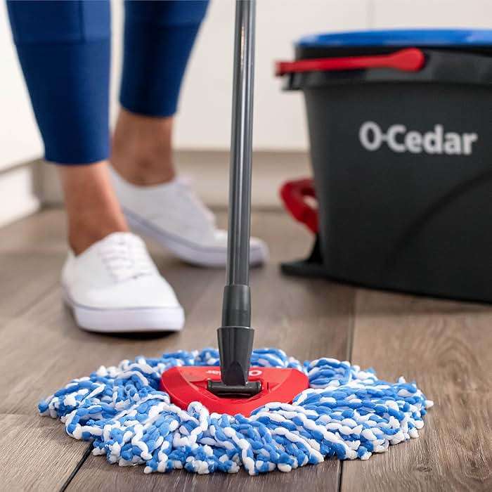 O-Cedar RinseClean Spin Mop & Bucket System | Clean with Clean Water | Removes 99% of Bacteria - Image 12