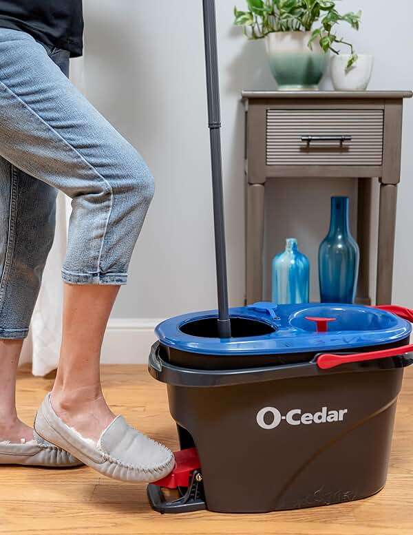O-Cedar RinseClean Spin Mop & Bucket System | Clean with Clean Water | Removes 99% of Bacteria - Image 13