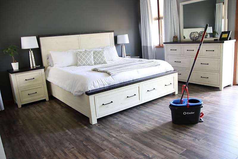 O-Cedar RinseClean Spin Mop & Bucket System | Clean with Clean Water | Removes 99% of Bacteria - Image 16