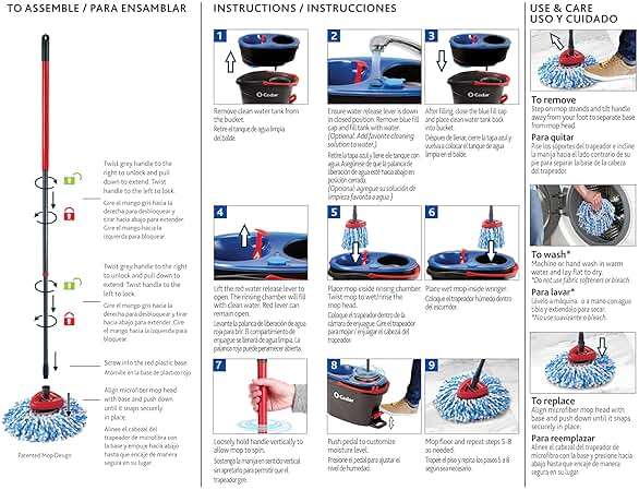 O-Cedar RinseClean Spin Mop & Bucket System | Clean with Clean Water | Removes 99% of Bacteria - Image 19