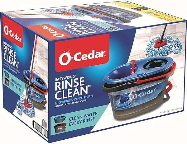 O-Cedar RinseClean Spin Mop & Bucket System | Clean with Clean Water | Removes 99% of Bacteria - Image 20