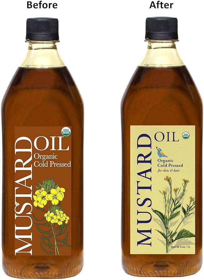 DAANA Mustard Oil for Skin: Certified USDA Organic, Extra Virgin, Cold Pressed (34 Fl Oz) - Image 2