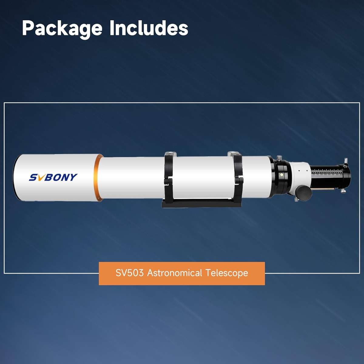 SVBONY SV503 Telescope for Adults High Powered, 102mm F7 Extra Low Dispersion Achromatic Refractor OTA, Dual-Speed Focuser, Refractor Telescope for Planets Deep Sky Astrophotography&Visual Observation - Image 9