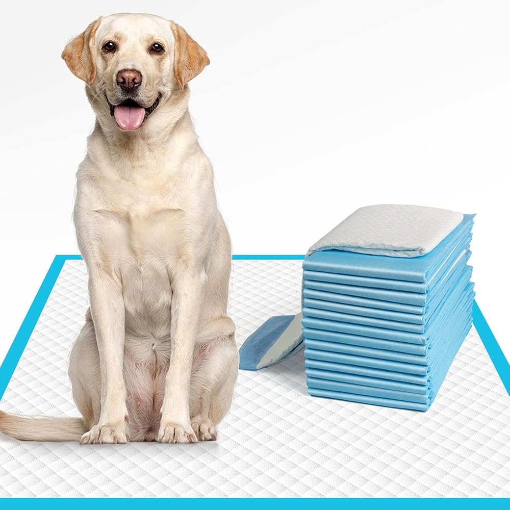 IMMCUTE Dog Pee Pads Extra Large 28"x34", X-Large Training Puppy Pee Pads Super Absorbent & Leak-Proof, XL Disposable Pet Piddle Pad and Potty Pads for Dogs, Puppies, Doggie (XLarge:28"*34"-40 Ct) - Product Image