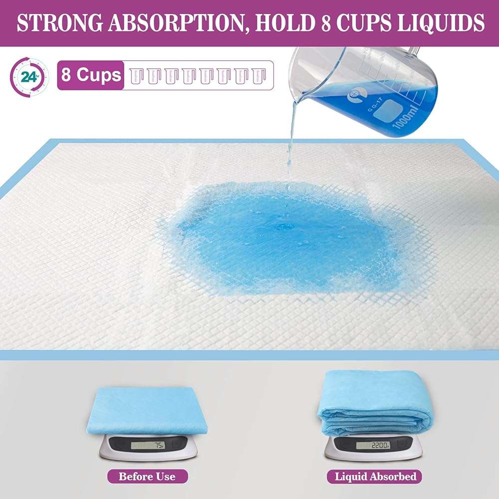 IMMCUTE Dog Pee Pads Extra Large 28"x34", X-Large Training Puppy Pee Pads Super Absorbent & Leak-Proof, XL Disposable Pet Piddle Pad and Potty Pads for Dogs, Puppies, Doggie (XLarge:28"*34"-40 Ct) - Image 2
