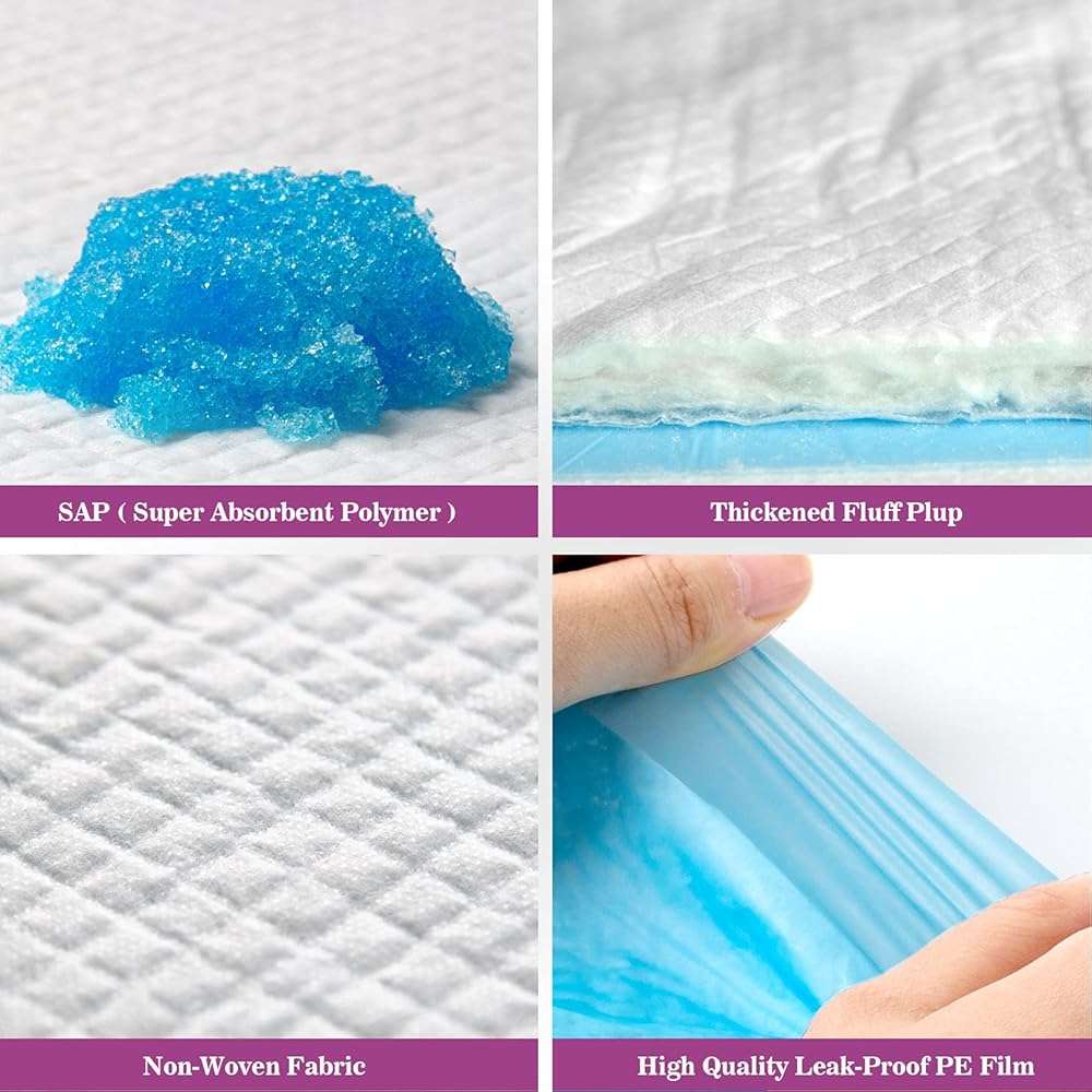 IMMCUTE Dog Pee Pads Extra Large 28"x34", X-Large Training Puppy Pee Pads Super Absorbent & Leak-Proof, XL Disposable Pet Piddle Pad and Potty Pads for Dogs, Puppies, Doggie (XLarge:28"*34"-40 Ct) - Image 6