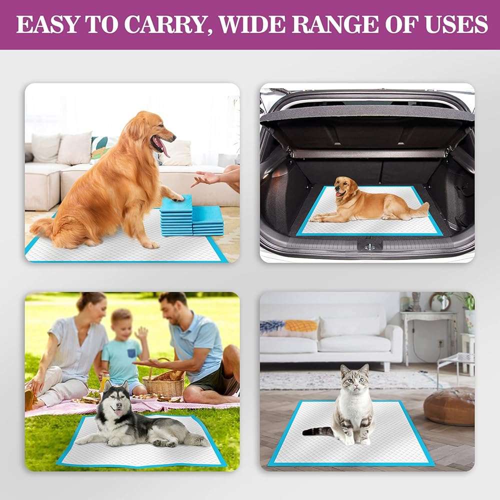 IMMCUTE Dog Pee Pads Extra Large 28"x34", X-Large Training Puppy Pee Pads Super Absorbent & Leak-Proof, XL Disposable Pet Piddle Pad and Potty Pads for Dogs, Puppies, Doggie (XLarge:28"*34"-40 Ct) - Image 8