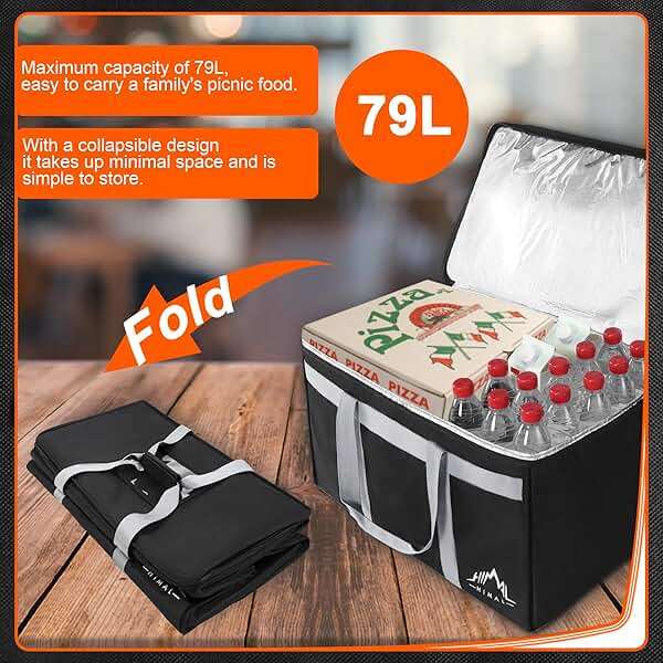 Himal Outdoors Insulated Food Delivery Bag XXXL-23Wx15Hx14D inches Premium Insulated Grocery Bag for HOT/COLD Food Delivery, Fit for Uber Eats, Doordash, Commercial Catering Transportation - Image 3