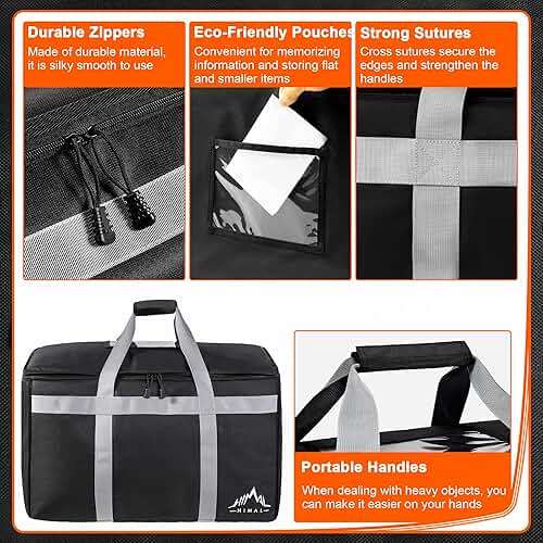Himal Outdoors Insulated Food Delivery Bag XXXL-23Wx15Hx14D inches Premium Insulated Grocery Bag for HOT/COLD Food Delivery, Fit for Uber Eats, Doordash, Commercial Catering Transportation - Image 5