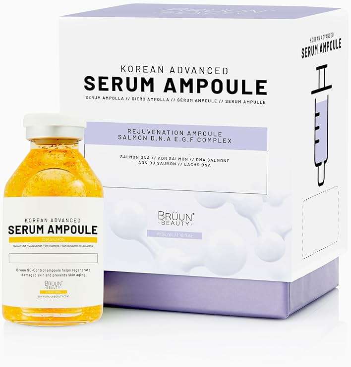 BRÜUN SD - Control Salmon DNA Ampoule - Micro Needling Korean Serum Booster for Face and Body to Use with and without Derma Pen Microneedling Skin Care Serum 1.18 fl.oz - Image 1