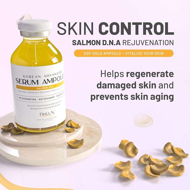 BRÜUN SD - Control Salmon DNA Ampoule - Micro Needling Korean Serum Booster for Face and Body to Use with and without Derma Pen Microneedling Skin Care Serum 1.18 fl.oz - Image 3