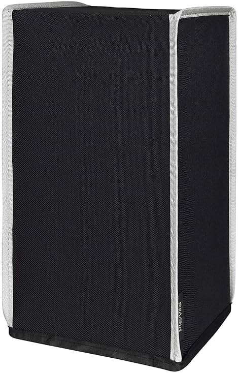 PlayVital Black Nylon Dust Cover for Xbox Series X Console, Soft Neat Lining Dust Guard, Anti Scratch Waterproof Cover Sleeve for Xbox Series X Console - Light Gray Trim - Image 1