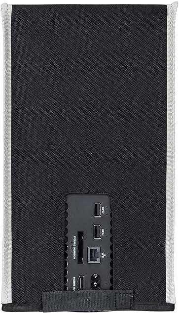 PlayVital Black Nylon Dust Cover for Xbox Series X Console, Soft Neat Lining Dust Guard, Anti Scratch Waterproof Cover Sleeve for Xbox Series X Console - Light Gray Trim - Image 9