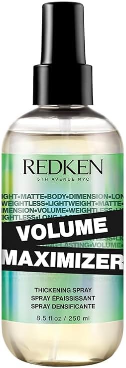 Redken Volume Maximizer Thickening Spray – Weightless Volumizing Spray For All Hair Types, Adds Flexible Volume and Body, For Thicker-Looking Hair - Product Image
