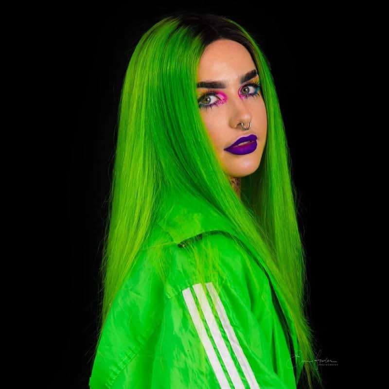 MANIC PANIC Classic Electric Lizard Semi Permanent Hair Color - Bright Neon Green Hair Dye for Women & Men That Lasts 4-6 Weeks - Vegan, Ammonia & Cruelty-Free - Create & Mix Custom Shades (8oz) - Image 7
