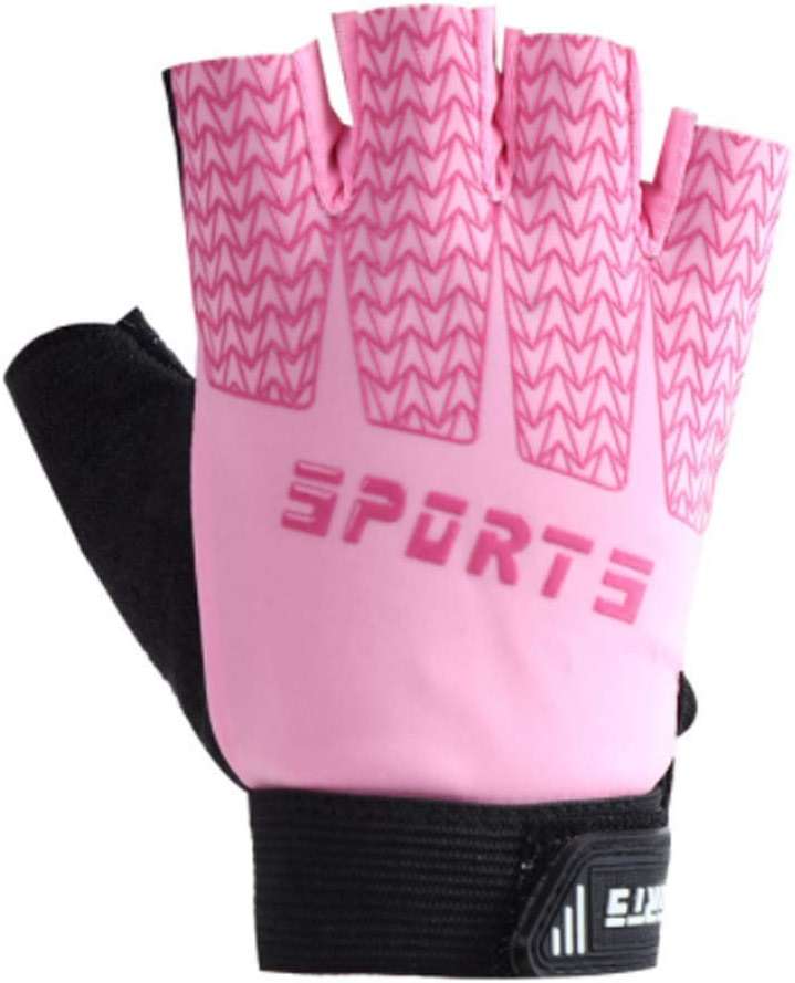 Kids Cycling Fingerless Gloves - Boys & Girls Half Finger Riding Gloves for Outdoor Sports - Shockproof, Non-Slip Gel, UV Protection - Image 1