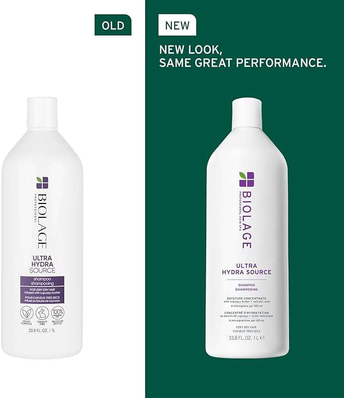 Biolage Ultra Hydra Source Shampoo & Conditioner Set - Renews Hair's Moisture and Deeply Conditions With Frizz Control, For Very Dry Hair, Silicone-Free & Vegan, 33.8 Fl Oz - Image 2