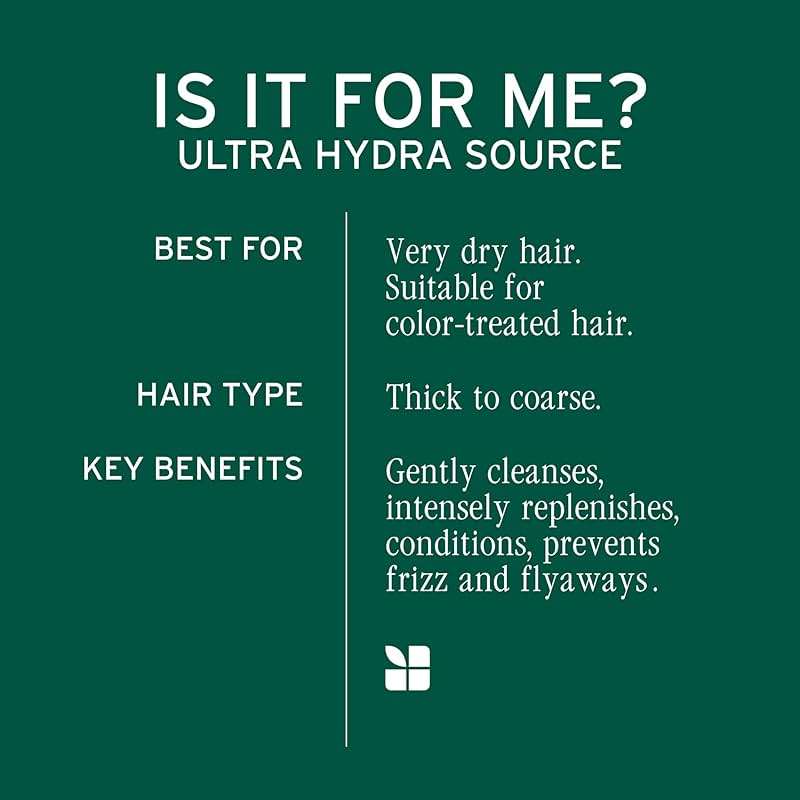Biolage Ultra Hydra Source Shampoo & Conditioner Set - Renews Hair's Moisture and Deeply Conditions With Frizz Control, For Very Dry Hair, Silicone-Free & Vegan, 33.8 Fl Oz - Image 5