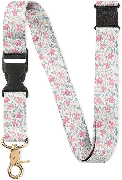 InnoBeta Neck Breakaway Lanyard for Women, Quick Release Safety Lanyards for ID Badges, Detachable Clip Keychain Lanyard - Image 1