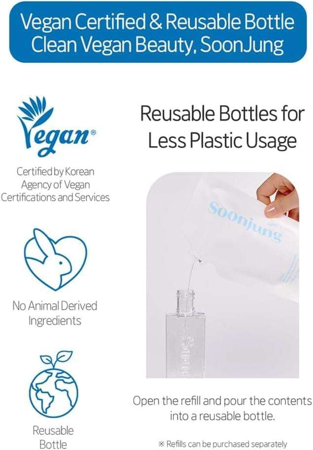 ETUDE SoonJung pH5.5 Relief Toner, Hydrating Toner for Sensitive Skin, Vegan Face Toner, Panthenol, Madecassoside, Moisturizer, Korean Skin Care, Korean Toner, Beauty (6.76 Fl Oz) - Image 5