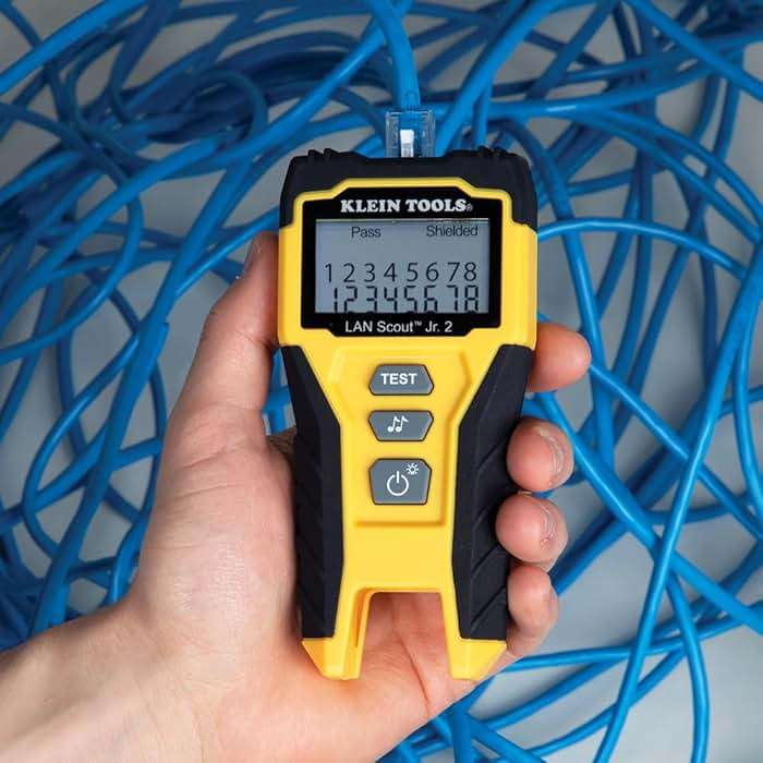 Klein Tools VDV526-200 Cable Tester, LAN Scout Jr. 2 Ethernet Tester for CAT 5e, CAT 6/6A Cables with RJ45 Connections - Image 4