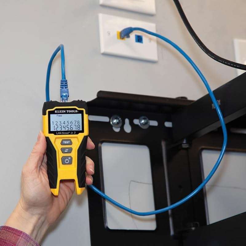 Klein Tools VDV526-200 Cable Tester, LAN Scout Jr. 2 Ethernet Tester for CAT 5e, CAT 6/6A Cables with RJ45 Connections - Image 5