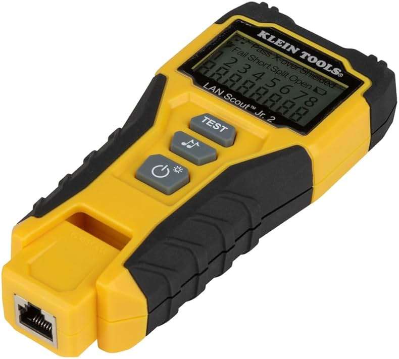 Klein Tools VDV526-200 Cable Tester, LAN Scout Jr. 2 Ethernet Tester for CAT 5e, CAT 6/6A Cables with RJ45 Connections - Image 9