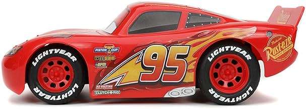 Jada Toys Pixar Cars 1:24 Lightning McQueen RC Remote Control Car 2.4 GHz Red Toys for Kids - Image 5