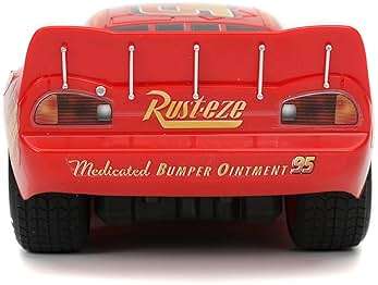 Jada Toys Pixar Cars 1:24 Lightning McQueen RC Remote Control Car 2.4 GHz Red Toys for Kids - Image 6
