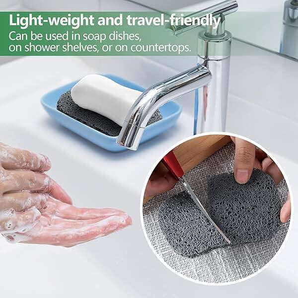 8Pcs Soap Saver Pad, Soap Savers for Bar Soap Bathroom Soap Dishes Self Draining Pads for Soap Lift Dish, Soap Holders for Bathroom (8 Colors) - Image 7