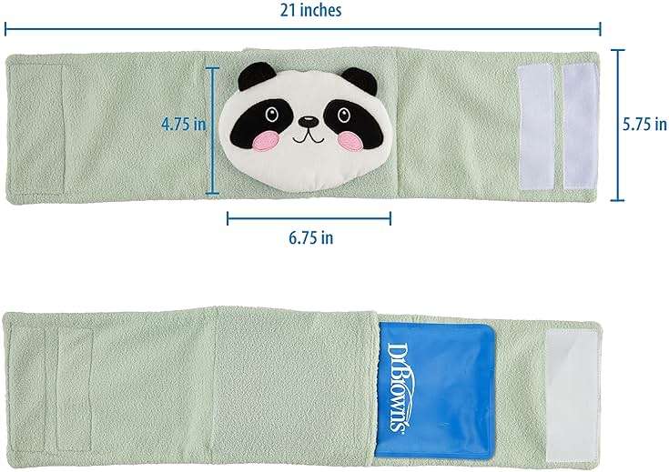Dr. Brown's Infant Gripebelt Heated Belly Band, Soothe Baby's Tummy with Gentle Warmth and Compression, Panda, 0m+ - Image 15