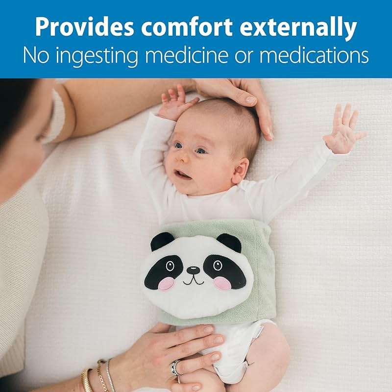 Dr. Brown's Infant Gripebelt Heated Belly Band, Soothe Baby's Tummy with Gentle Warmth and Compression, Panda, 0m+ - Image 4