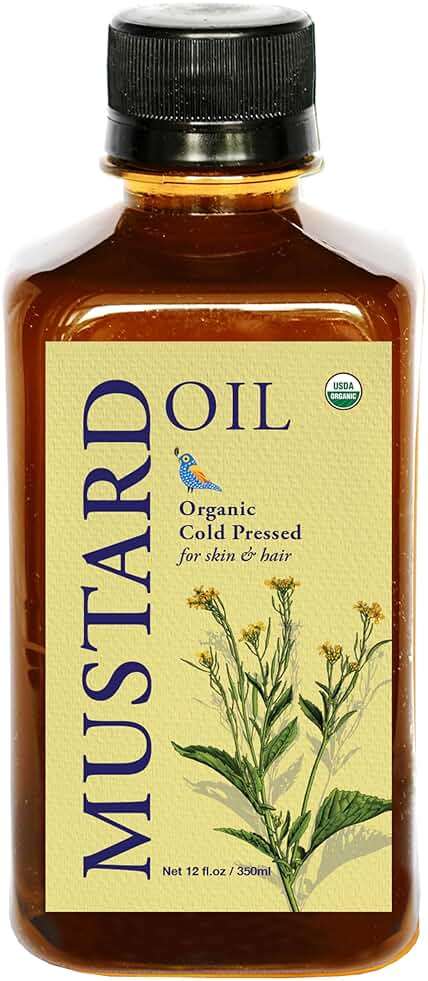 DAANA Mustard Oil for Skin: Certified USDA Organic, Extra Virgin, Cold Pressed - Image 1